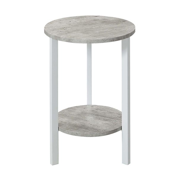 Pipers Pit Graystone 24 in. Plant Stand, Faux Birch & White - 23.75 x 15 x 15 in. PI2539968